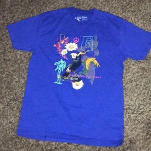 blue LRG shirt